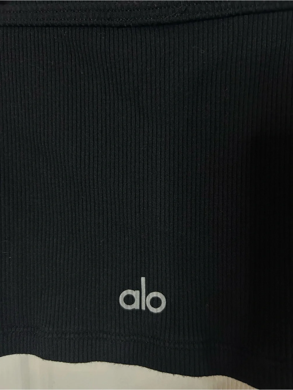 ALO Yoga Ribbed Delicate Lounge Tank- Black/ Size X-Small